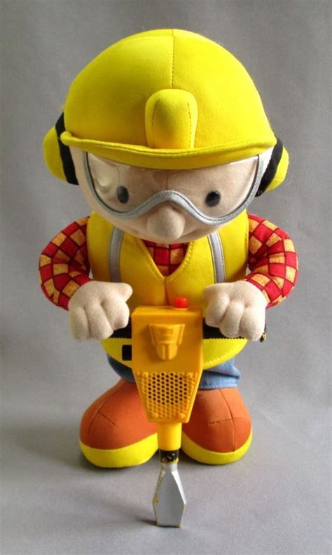 Bob the Builder with Jack Hammer Electronic Talking Plush Toy 2001 #Hasbro #BobTheBuilder | Kids ...