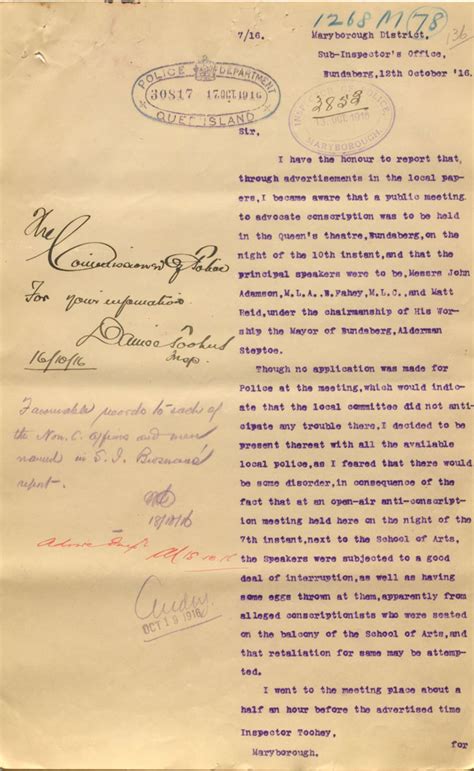 'No place for rail sitters': the conscription debate in Queensland during the First World War ...