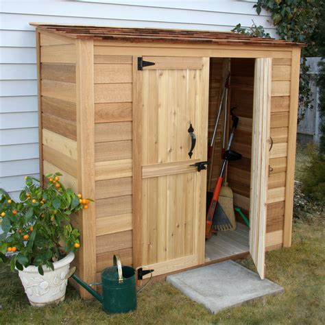 Outdoor Living Today Garden Chalet 6.25 ft. W x 3.04 ft. D Wood Lean-To Tool Shed & Reviews ...