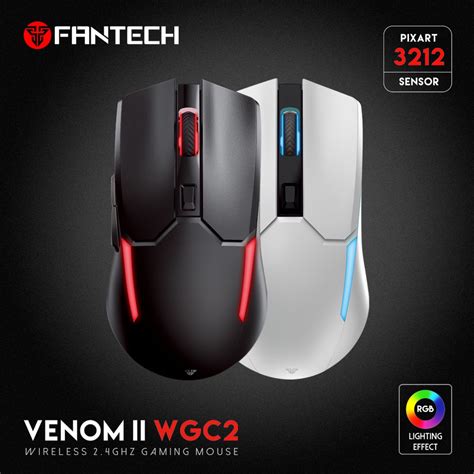 Fantech Venom II WGC2 Wireless 2.4Ghz Gaming Mouse - SWEETLOOT