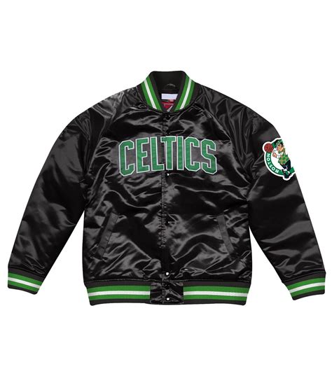 Retro Satin Boston Celtics Black Jacket - Jackets Expert