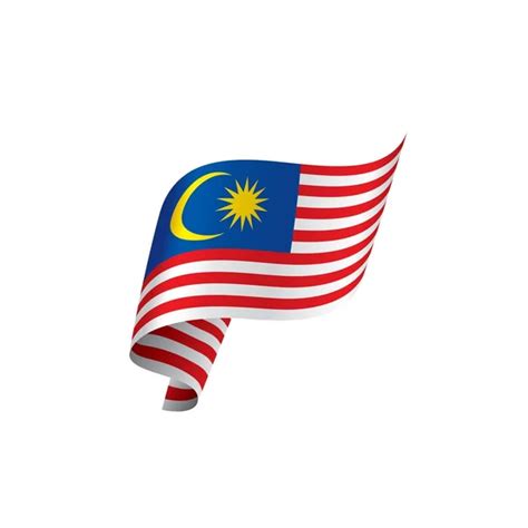 Malaysia flag, vector illustration on a white background. Stock Vector by ©artbutenkov 218434006