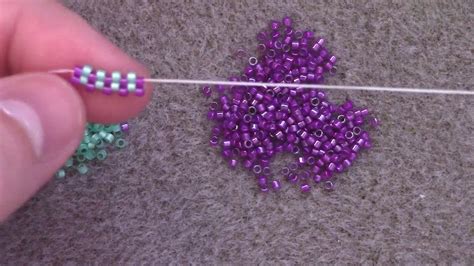 Learn the Odd Count Peyote Stitch - A Beginner Beading Tutorial by Aura Crystals - YouTube