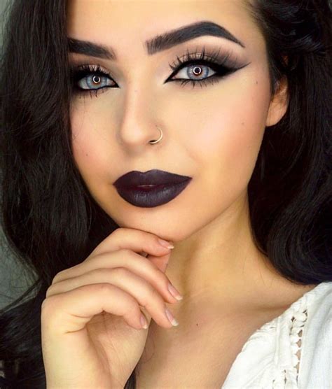 Pin by Sam I Am on Makeup | Dark makeup looks, Black lips makeup, Black lipstick makeup