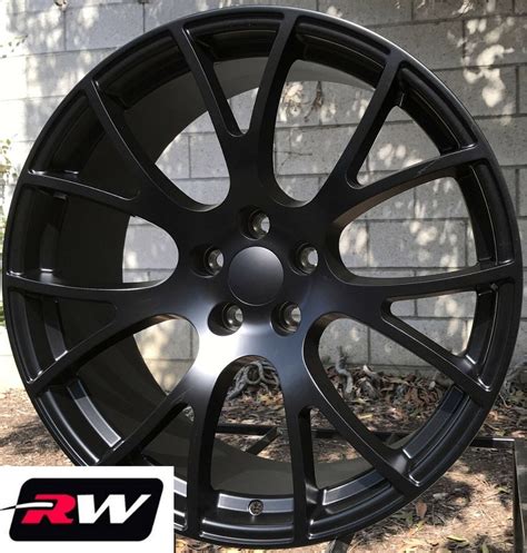 (4) 20 inch 20x9" Chrysler 300 SRT Hellcat OE Replica Wheels Satin Black Rims