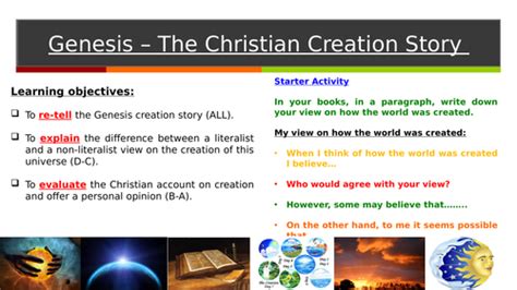 GCSE - Genesis Creation Story | Teaching Resources