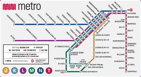 San Francisco Metro Map - Ontheworldmap.com