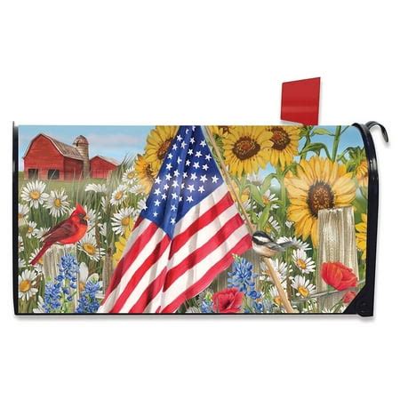 America the Beautiful Summer Large Mailbox Cover Patriotic Primitive Oversized - Walmart.com