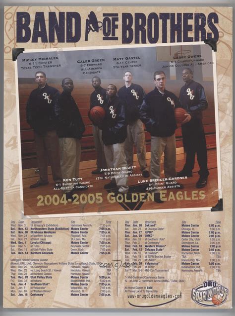 2004-05 Oral Roberts Golden Eagles - Men's Basketball Media Guide #ORGE ...