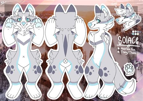 Fursuit Furry Fursona Reference Sheet: Three Views | Etsy UK