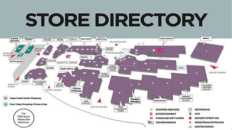 Cabazon Outlets Stores Map | Paul Smith