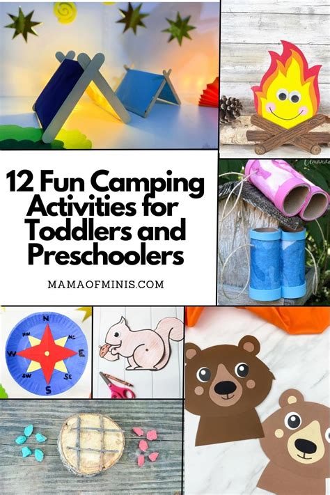 12 Fun Camping Crafts and Activities for Preschoolers and Toddlers