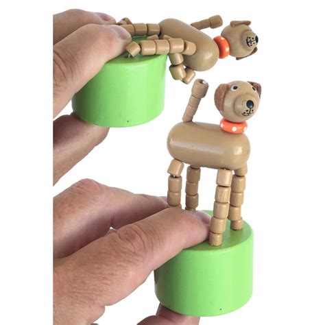 Puppy Push Puppet Dog Poses Thumb Toy