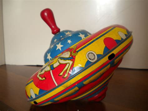 Vintage Toy Top Merry Go Round Ohio Art Co 1950s