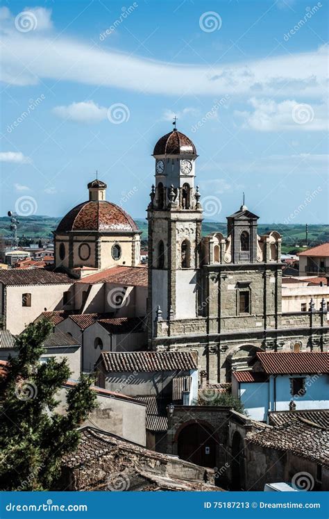 Oristano cathedral editorial stock photo. Image of oristano - 75187213