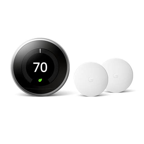 Buy Nest Learning Thermostat - Smart Wi-Fi Thermostat Stainless Steel ...