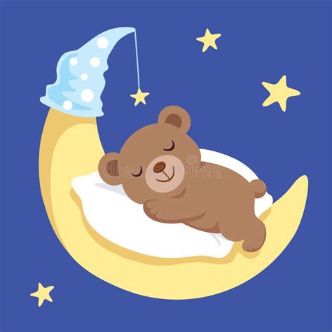 Teddy Bear Clipart, Teddy Bear Sleeping On Moon, PNG, Baby Shower ...