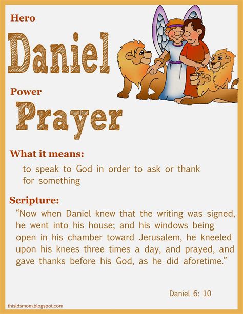 This LDS Mom: Scripture Heroes: Daniel in the Lion's Den