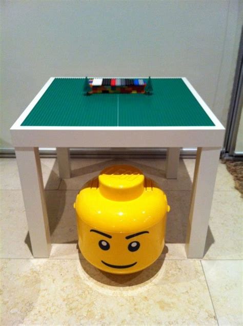 My first Ikea hack – a lego table for the kids! So simple! | Lego table, Ikea hack, Lego table ikea
