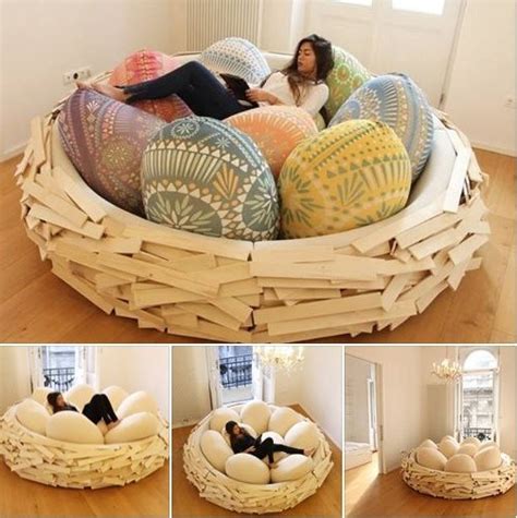 Home Idea & Gardening: Wonderful Design of Giant Bird Nest Bed – SkillOfKing.Com | Nest bed ...