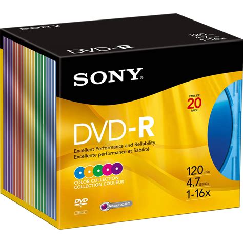 Sony 20DMR47RX4 DVD-R Recordable Disc (Box of 20) 20DMR47RX4 B&H