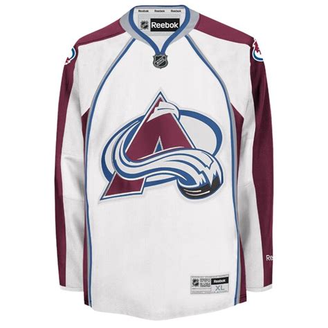 Colorado Avalanche Reebok Premier Away Jersey - White - Fanatics.com