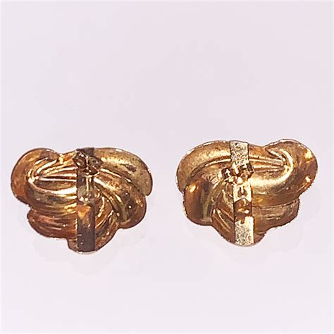 Large Vintage Pair of 9ct Gold Scroll earrings (on Hold) - Artedeco ...