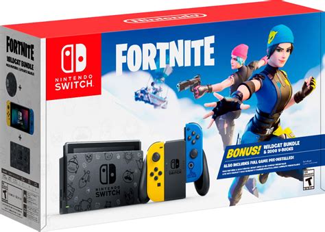 Best Buy: Nintendo Switch™ Fortnite Wildcat Bundle Yellow/Blue HADSKFAGE