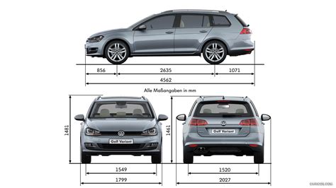 Volkswagen Golf 7 Variant (2014) | Dimensions