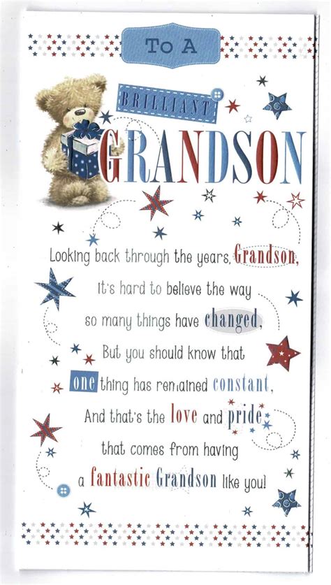 Happy Birthday Grandson Birthday Verses Grandson Birthday Quotes ...