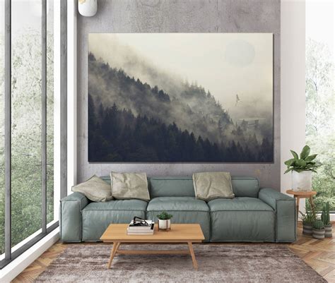 Star Wars Endor Landscape Canvas Wall Art Star Wars Print Planet Endor Wall Art Design Star Wars ...