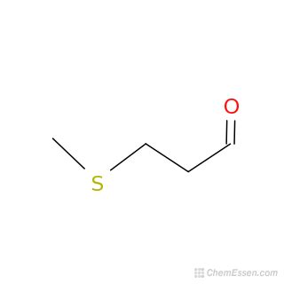 3-(Methylthio)propionaldehyde Structure - C4H8OS - Over 100 million ...