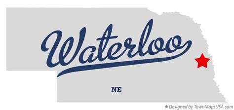 Map of Waterloo, NE, Nebraska