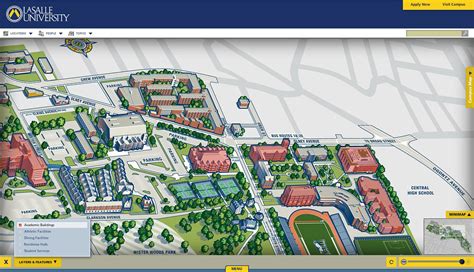 La Salle University Campus Map – Map Vector