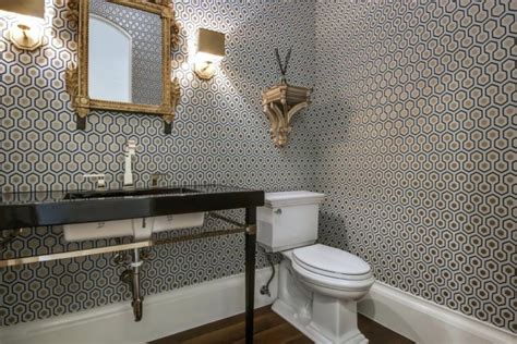 Gold Geometric Wallpaper Bathroom - 1000x1000 Wallpaper - teahub.io