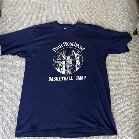 Vintage Paul Westhead basketball camp shirt. Single... - Depop