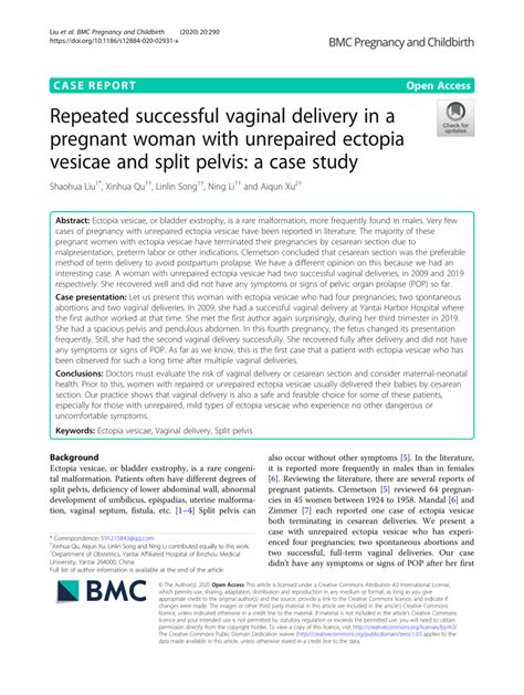 (PDF) Repeated successful vaginal delivery in a pregnant woman with ...