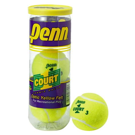 Penn 523701 Court One Tennis Ball (3 Ball Can) - Walmart.com - Walmart.com