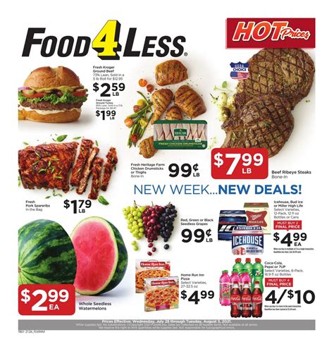 Food 4 Less Weekly Ad Jul 28 – Aug 03, 2021