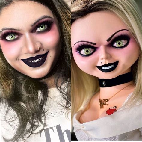 Bride Of Chucky Inspired Makeup Look🔪🖤 Halloween 20, Halloween Face Makeup, Halloween Costumes ...