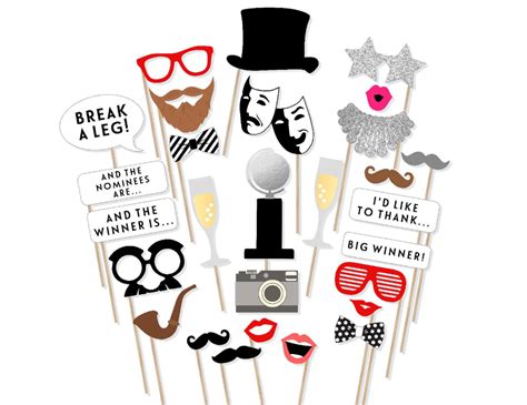 Theater Awards Printable Photo Props Theater Photo Booth Props Theater ...