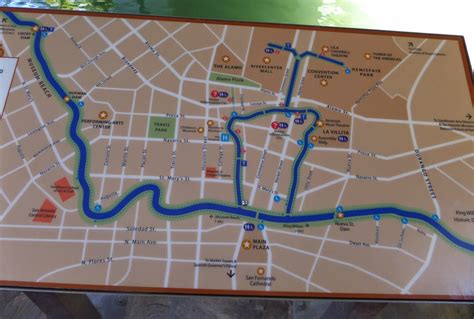 San Antonio Riverwalk Map Printable