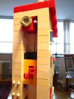 Lego Apartment | Someone's stuck in the elevator again.. | Loopdeeloop | Flickr