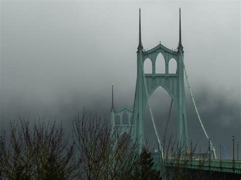 St. Johns Bridge, Portland, Oregon : bridgeporn