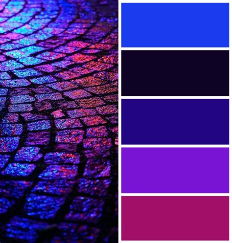 Blue Purple Color Palette in 2023 | Color palette bright, Purple color ...