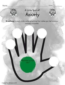 Little Spot of Anxiety by Behaviors101 | TPT