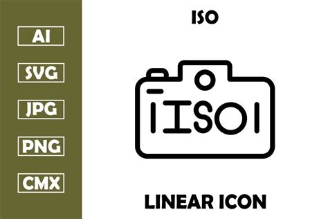 Iso Vector Line Icon Design Graphic by Manshagraphics · Creative Fabrica