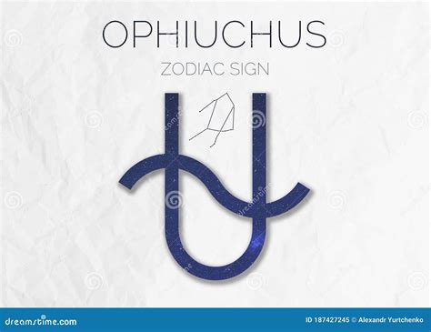 Sign Ophiuchus Astrologic Infographics Stock Illustration ...