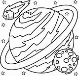 Planet Saturn Coloring Page For Kids 10993640 Vector Art At Vecteezy sketch template