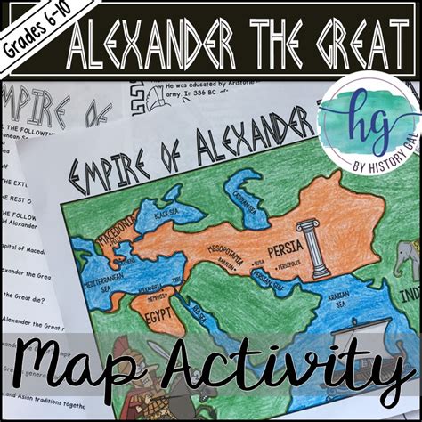 Ancient Greece: Empire of Alexander the Great Map Activity (Print and ...